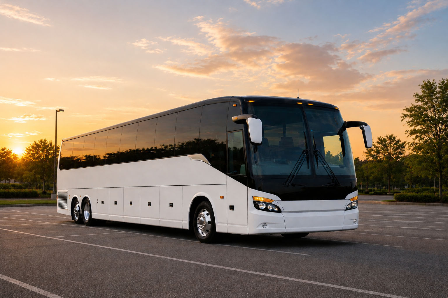 Houston coach bus exterior