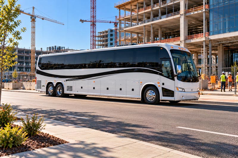 Construction Site Shuttle Bus Services in Houston, TX