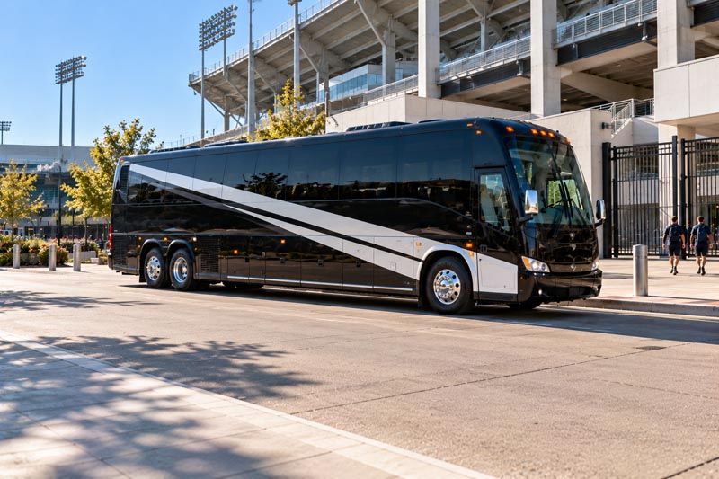 Sports Team Charter Bus Rentals in Houston, TX